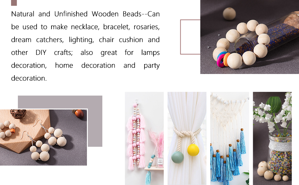 natural wood beads