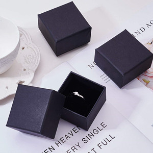 Black Cardboard Jewellery Box