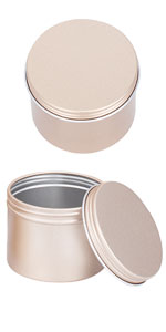 Screw Lid Round Tins Metal Tins Empty Tin Containers Travel Tin Cans