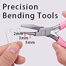 round concave pliers wire looping bending pliers ring looping pliers nose pliers for jewelry making