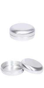 Aluminum Tins Container Round Containers Jars Metal Storage Tin Jars Aluminum Tin Cans Travel Tins